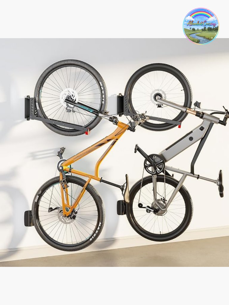 Swivel Bike Wall Mount No Heavy Lifting Bike Hanger 2 Pack 77 Lbs